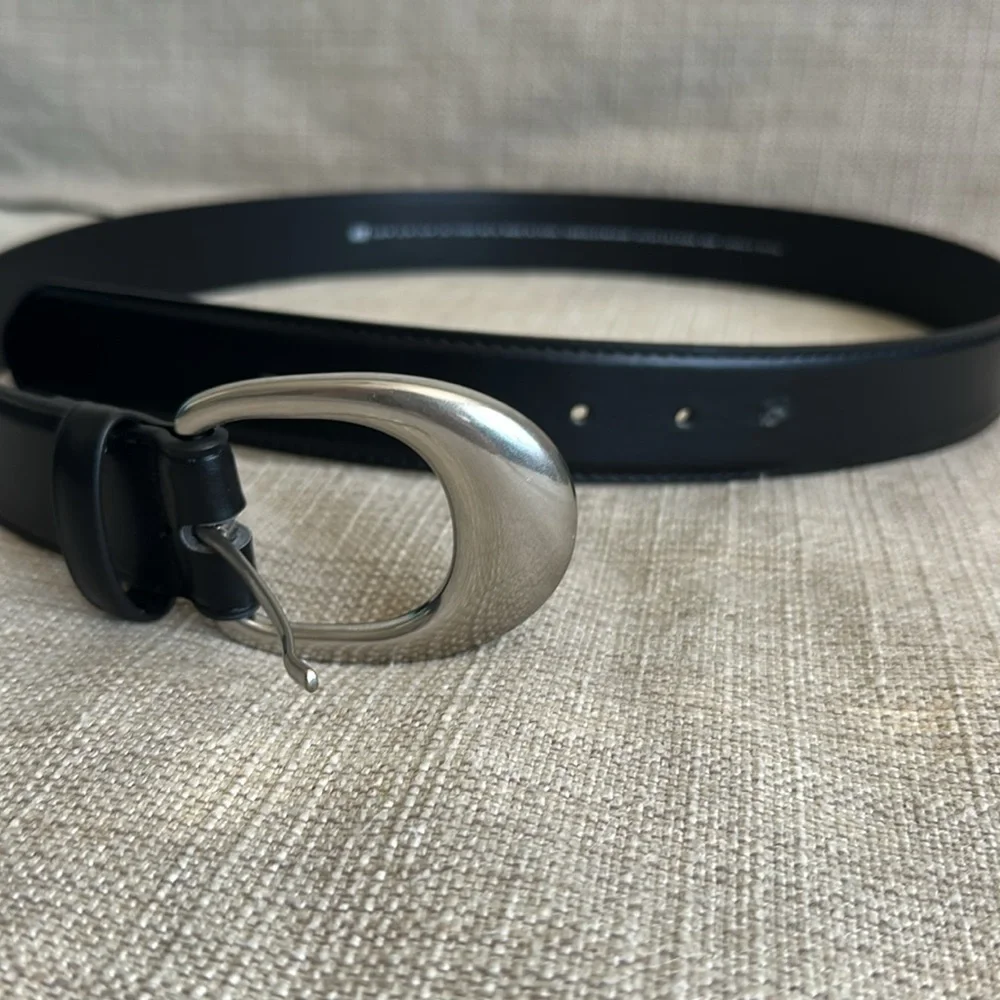 Black Belt with Silver Buckle